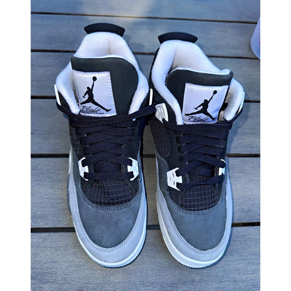 Air Jordan 4 Retro Fear 2024 GS Size 6.5Y Black Grey FQ8213-002 No Box